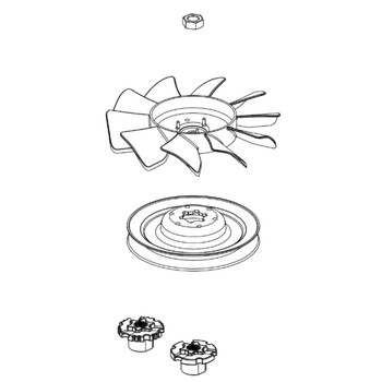 Hydro Gear OEM 72983 Kit Fan/Pulley Hydro Gear Original Part