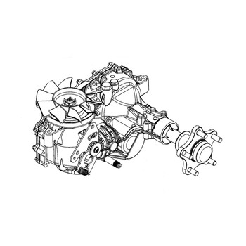Hydro Gear OEM ZS-KKEF-9T7C-11RX - Transaxle Hydrostatic Zt-3400 - Hydro Gear Original Part