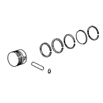 Kohler OEM 15 874 01-S - KIT; PISTON WITH RING SET STD  - Kohler Original Part