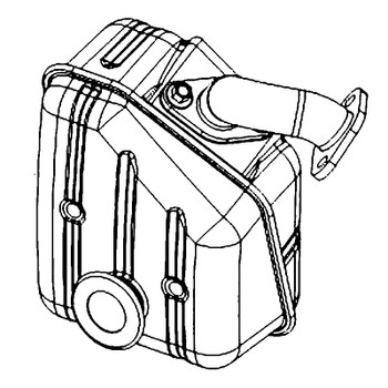 Kohler OEM 17 068 31-S - MUFFLER ASSEMBLY - Kohler Original Part