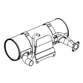 Kohler OEM 62 068 19-S - KIT; MUFFLER LEFT OUTLET - Kohler Original Part