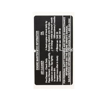 Kohler OEM 63 113 03-S - DECAL; A/C - Kohler Original Part