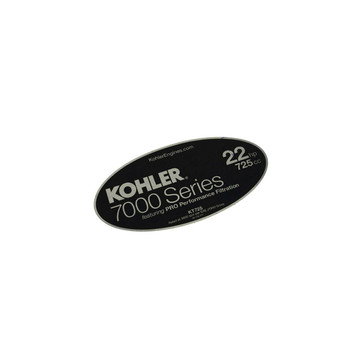 Kohler OEM 32 113 111-S - LABEL 7000 SERIES (22HP PRO) - Kohler Original Part - Image 1