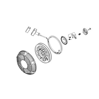 Kohler OEM 25 086 718-S - SCREW; M6 X 8 HEXAGONAL FLANGE HEAD - Kohler Original Part