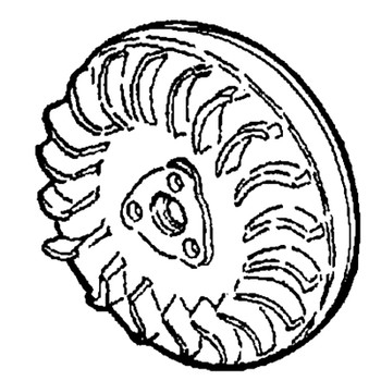 Kohler OEM ED0098816680-S - FLYWEEL + RING 15LD400 + PIT E - Kohler Original Part