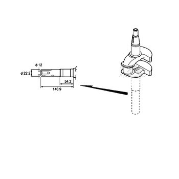 Honda OEM 13311-Z9L-810 - CRANKSHAFT (N1-TYPE) -  Honda Original Part