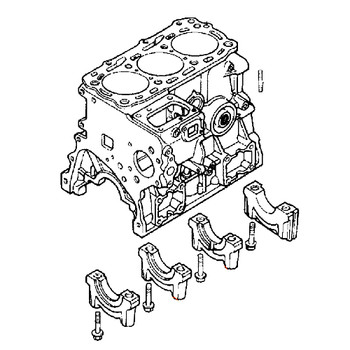 Honda OEM 12000-ZG5-000 - BLOCK CYLINDER -  Honda Original Part