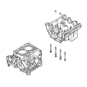 Honda OEM 12000-ZG8-821 - BLOCK CYLINDER -  Honda Original Part
