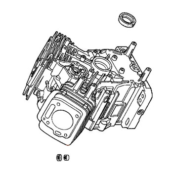 Honda OEM 12000-ZJ4-415 - CYLINDER ASSEMBLY -  Honda Original Part