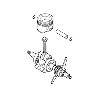 Honda OEM 13310-Z3V-020 - CRANKSHAFT - Honda Original Part - Image 1