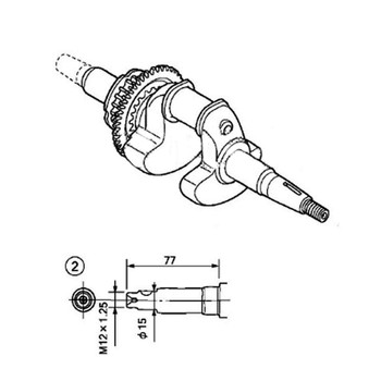 Honda OEM 13310-ZDJ-800 - CRANKSHAFT -  Honda Original Part