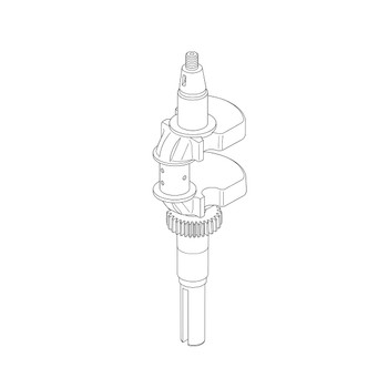 Honda OEM 13310ZN2000 CRANKSHAFT Honda Original Part
