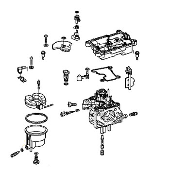 Honda OEM 16100-Z1C-D25 - CARBURETOR (BE96A D) -  Honda Original Part