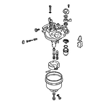 Honda OEM 16100-Z4H-V21 - CARBURETOR (BE60V A) -  Honda Original Part