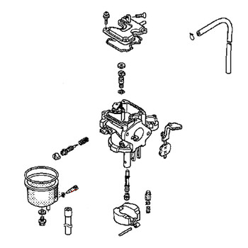 Honda OEM 16100-ZDJ-831 - CARBURETOR (BF33R A) -  Honda Original Part