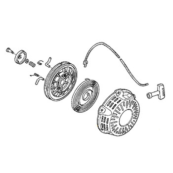 Honda OEM 28400-ZH8-023ZY - STARTER ASSEMBLY RECOIL -  Honda Original Part Honda OEM 28400-ZH8-023ZY - STARTER ASSEMBLY RECOIL -  Honda Original Part