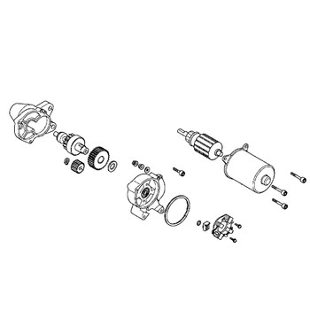 Honda OEM 31210-Z1C-M01 - STARTER MOTOR UNIT -  Honda Original Part