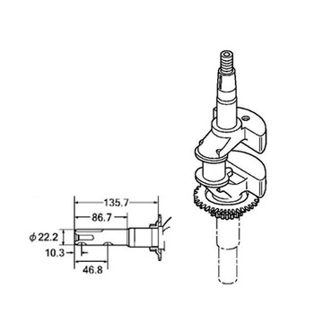 Honda OEM 06131-Z8B-W20 - CRANKSHAFT KIT - Honda Original Part - Image 1