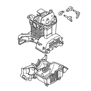 Honda OEM 10100-Z3F-405 - CRANKCASE SET - Honda Original Part - Image 1