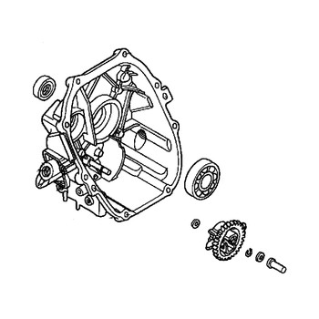 Honda OEM 11300-ZDJ-315 - COVER CRANKCASE -  Honda Original Part