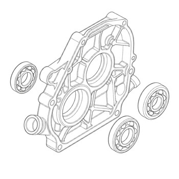 Honda OEM 11300ZL0691 COVER CRANKCASE Honda Original Part