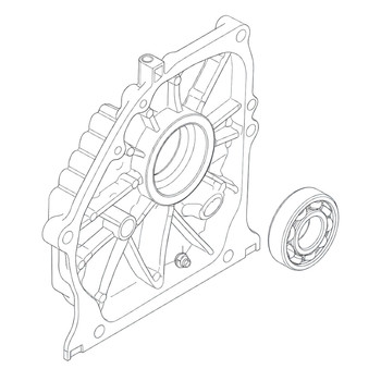 Honda OEM 11310Z2G405 COVER CRANKCASE Honda Original Part