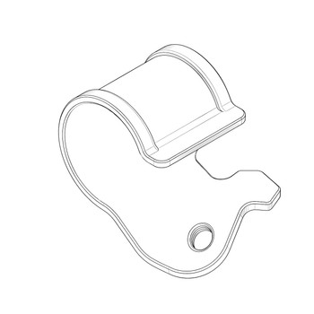 Honda OEM 12328ZW1000 CLAMP TUBE Honda Original Part