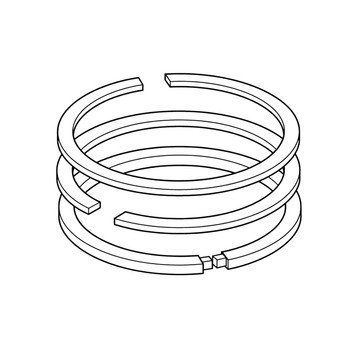 Honda OEM 13011ZG3010 RING SET (OS 0.25) Honda Original Part