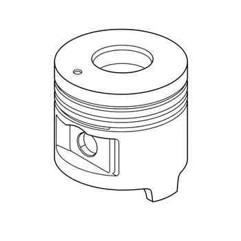 Honda OEM 13105ZG6L60 PISTON (OS 0.50) Honda Original Part