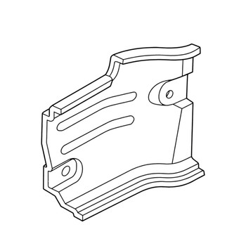 Honda OEM 19631-ZG3-000 - SHROUD -  Honda Original Part