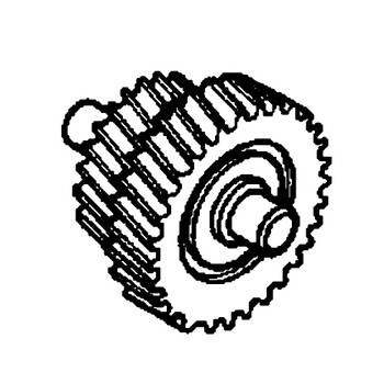 Honda OEM 23220-ZE3-640 - COUNTERSHAFT - Honda Original Part - Image 1