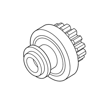 Honda OEM 31207-ZG8-003 - CLUTCH OVERRUNNING -  Honda Original Part