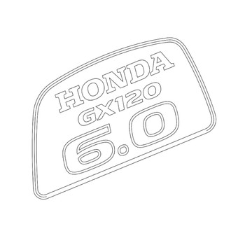 Honda OEM 87101Z2C000 MARK EMBLEM (6.0) Honda Original Part