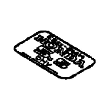 Honda OEM 87101-ZE7-W31 - EMBLEM (5.5) -  Honda Original Part  ** SUPERSEDED TO 87101-ZE7-W32 **