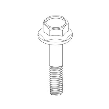 Honda OEM 90018ZV1010 BOLT FLANGE (6X23) Honda Original Part