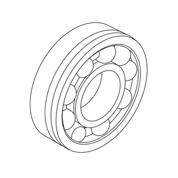 Honda OEM 91008-ZG3-000 - BEARING C (6304) -  Honda Original Part