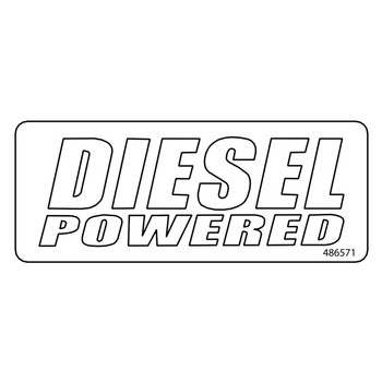 Scag OEM 486571 - DECAL DIESEL LOGO - INSTR PANEL - Scag Original Part - Image 1