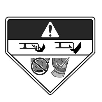 Husqvarna OEM 584904602 - Decal Deck Deflector Warning - Husqvarna Original Part
