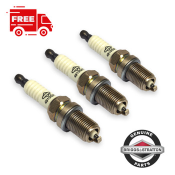 3-Pack 491055S Genuine Briggs and Stratton Spark Plug