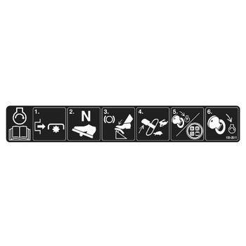 TORO 1052511 DECALINSTRUCTIONS STARTING Original OEM part