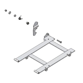 TORO 109-1813 - SEAT FRAME SINGLE LATCH ASM - Original OEM part