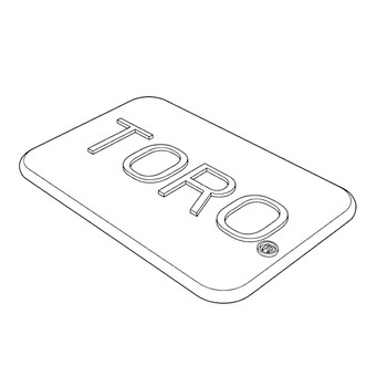 TORO 119-3808 - PLATE-LOGO TORO - Original OEM part