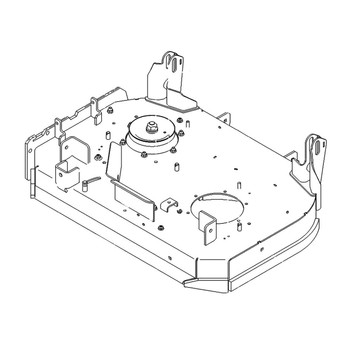 TORO 121-6015 - DECK AND DECAL ASM - Original OEM part - Image 1