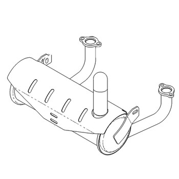 TORO 131-1183 - MUFFLER - Original OEM part - Image 1