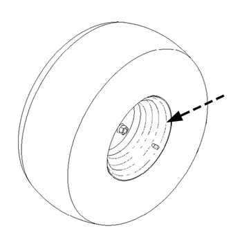 TORO 133-1414 - RIM-8 INCH GRAY - Original OEM part - Image 1