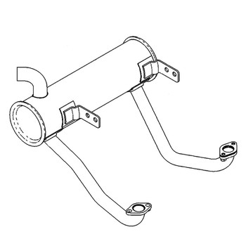 TORO 133-4633 - MUFFLER - Original OEM part - Image 1