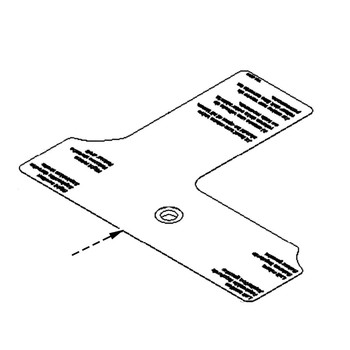 TORO 135-6420 - DECAL-VALVE TANK - Original OEM part - Image 1