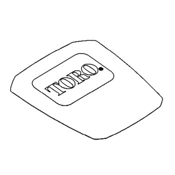 TORO 136-9118 - DECAL-HOOD TOP - Original OEM part - Image 1