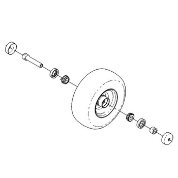 TORO 140-1890 - WHEEL TIRE AND BEARING ASM - Original OEM part - Image 1