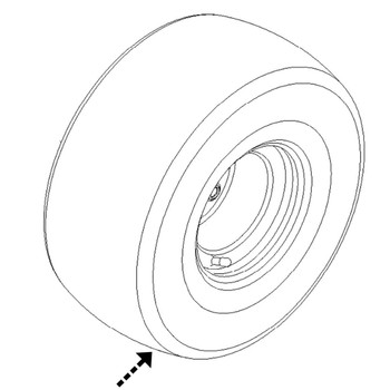 TORO 140-4271 - WHEEL AND TIRE ASM - Original OEM part - Image 1